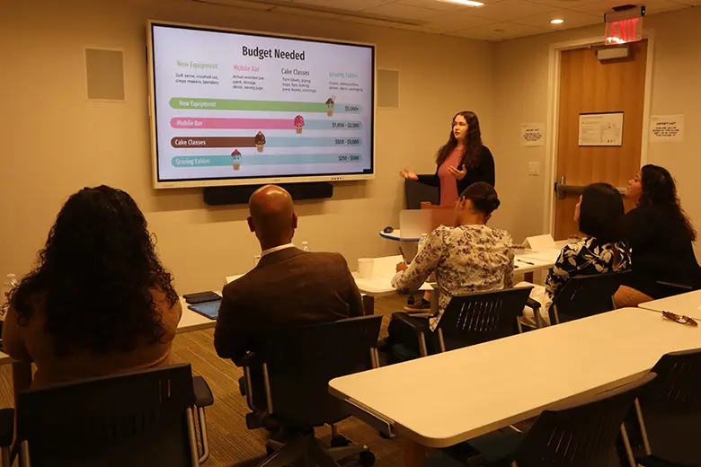 <span class='pullquote'>Miriam Brickman, an entrepreneur in the Urban Solutions Lab, recently received $10,000 to help finance her New Brunswick venture.</span>