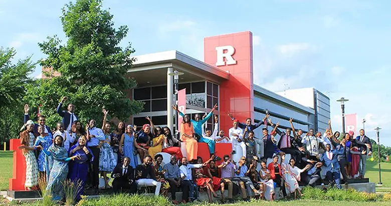 The 2018 Mandela Washington Fellows at Rutgers University.
