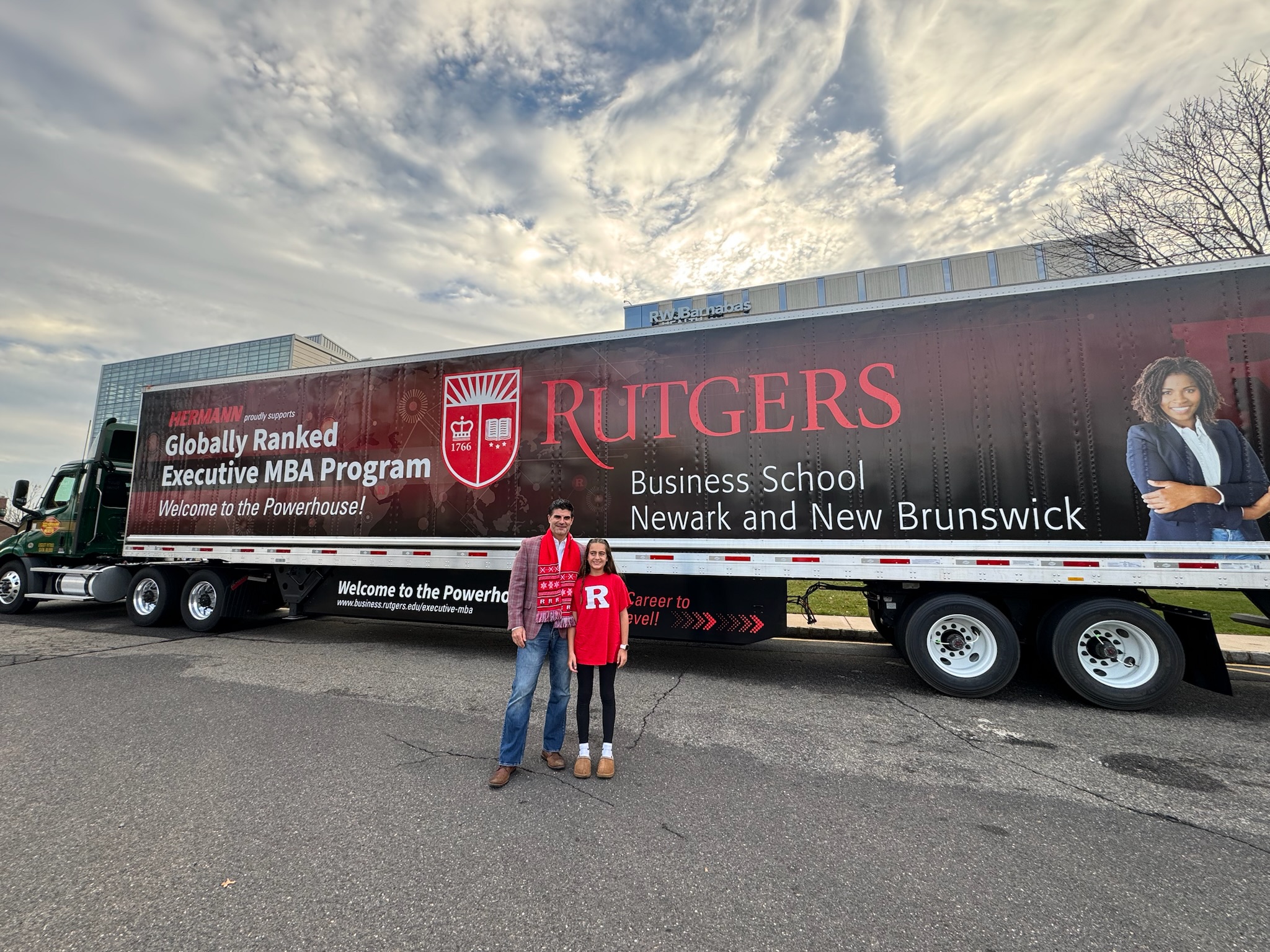 Jeffrey Hermann in front of EMBA truck 