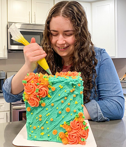 Miriam Brickman has a passion for the artistry of cake decorating.