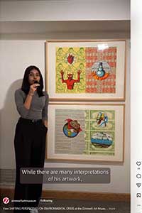 Aditi discusses a work on Instagram.