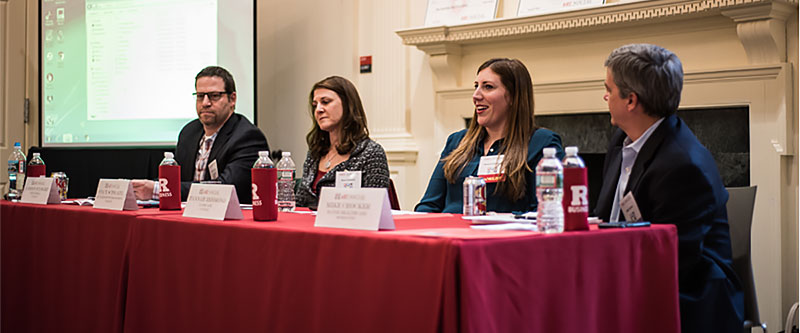 Panelists at the #RUSocial event