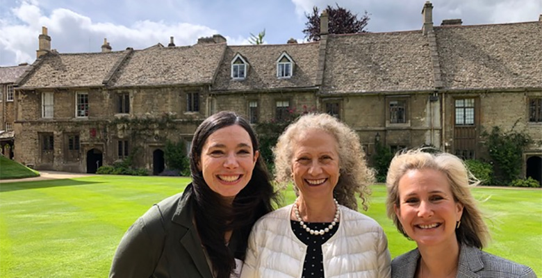 Photo of IEL Fellows: Tobey Scharding, Joanne Ciulla, Danielle Warren