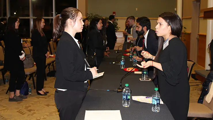 The event gave students a chance to network with business professionals from Goldman Sachs.