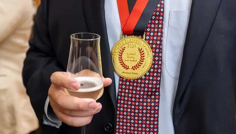 Photo shows the medallion that was presented to each of the award recipients.