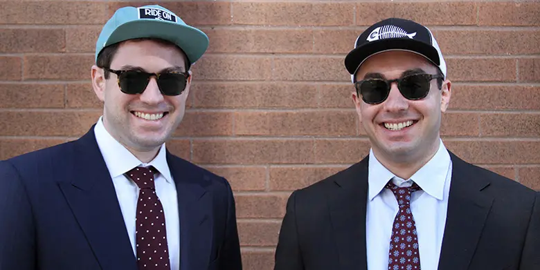 Andrew Strafaci, right, founder of Cyndrom, with his older brother and business parter, Joe.