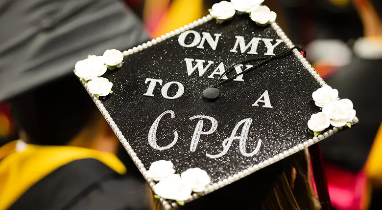 Many graduates decorate their mortarboards for the ceremonuy