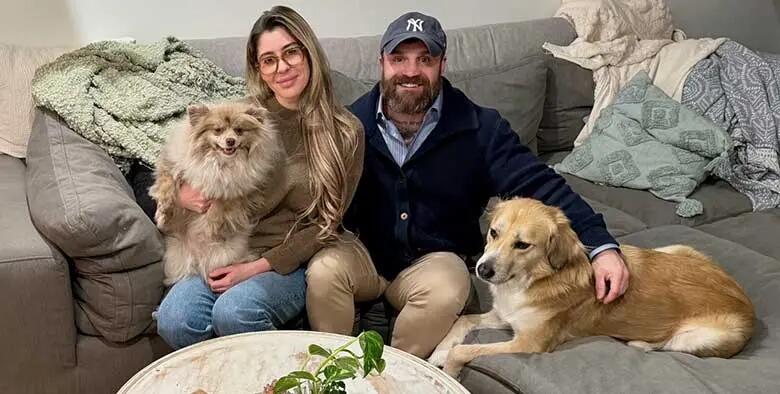 Rutgers EMBA student James Knuppenburg with his family.