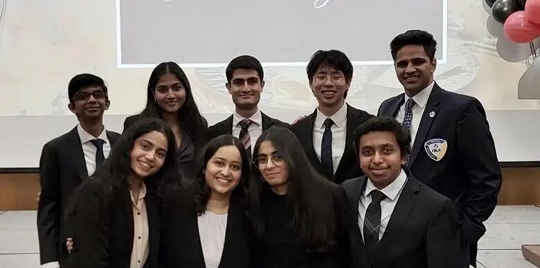 Executive board members of the Rutgers Future Business Leaders of America