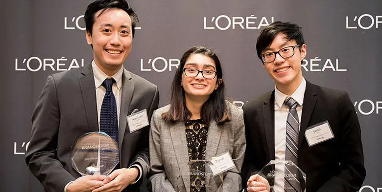 Rutgers team is a finalist in L'Oreal's international Brandstorm Competition.