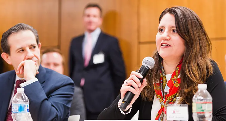 Rutgers Business School faculty and alumni help out at the New Jersey County College Case Competition.