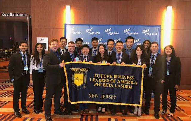 Members of Future Leaders of America-Phi Beta Lambda who represented Rutgers at the organization's 2018 national leadership conference.