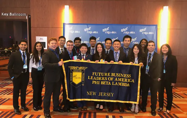 Members of Future Leaders of America-Phi Beta Lambda who represented Rutgers at the organization's 2018 national leadership conference. 