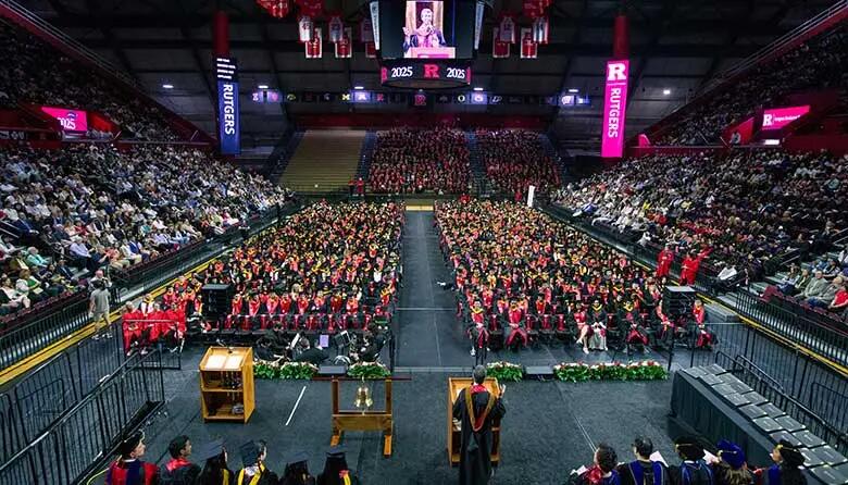 Crowd shot at the Rutgers Business School-NB 2025 Convocation.