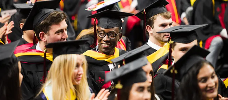 A shot of some of the nearly 1,300 students who graduated from Rutgers Business School-New Brunswick as part of the Class of 2022.