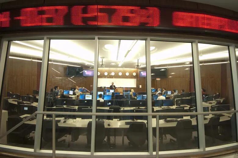 Rutgers Business School Trading room
