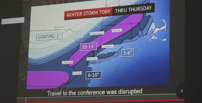 Winter Storm Toby caused airports to close and more than 4,000 flights to be cancelled.