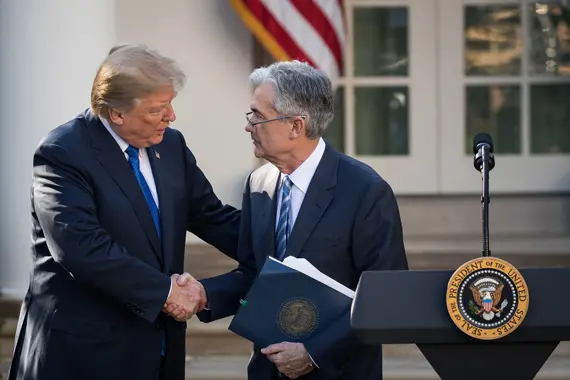 President Trump with Jay Powell