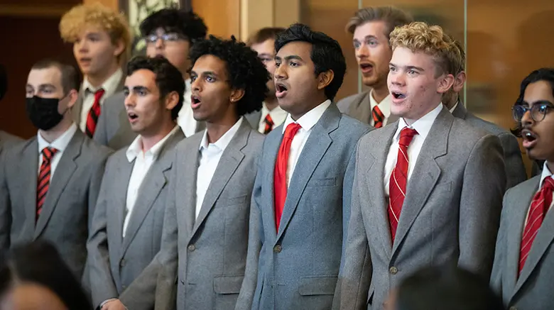 Members of the Rutgers Glee Club.