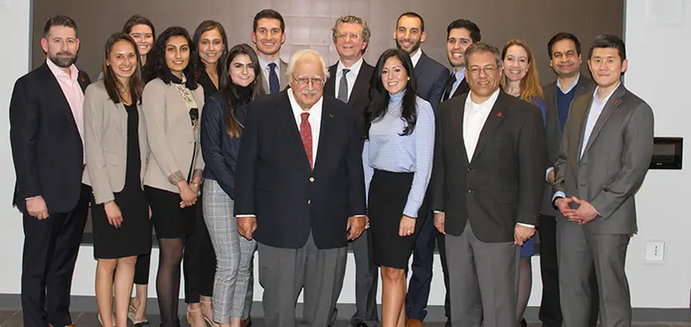 Five teams participated in the 2019 business plan competition at Rutgers Business School. 