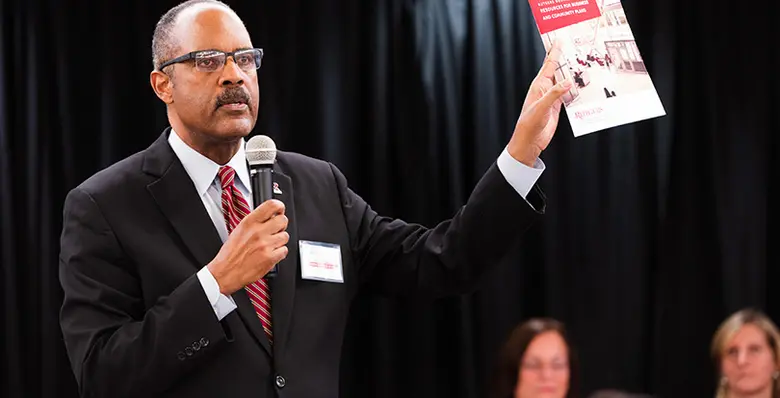 Rutgers Business School professor Leon Fraser organized the Business Community Engagement Symposium.