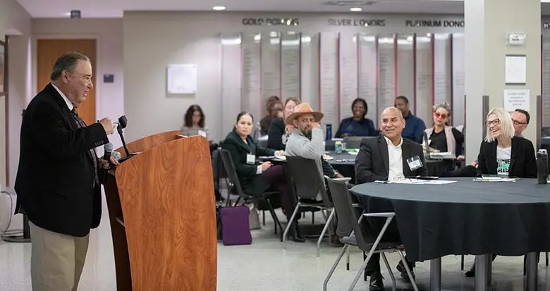 Keynote speaker Len Green is founder and chairman of the Green Group. He is also a Rutgers MBA alumnus.