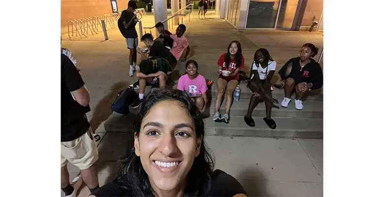 Living on the Livingston Campus for a week, the students experienced college life and made new friends.