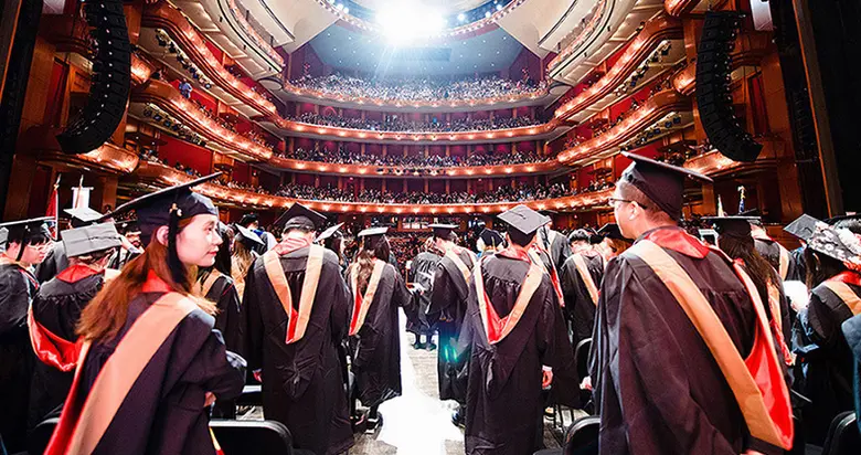 Rutgers Business School graduate convocation 2018 at the New Jersey Performing Arts Center.