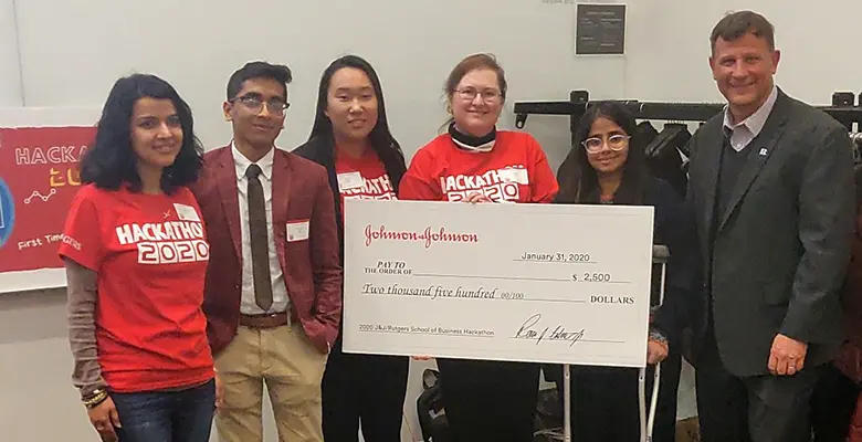 RBS/J&J Hackathon 2020 winning team