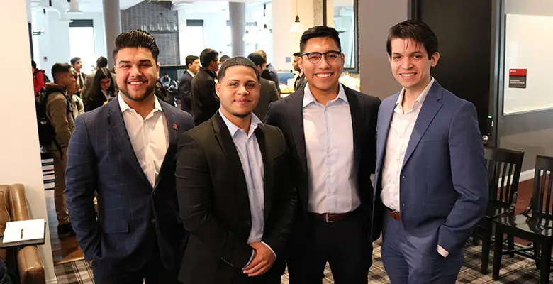 Mustafa Pacha, Luis Paulino, Jorge Lara-Cruz, Derek Miranda earned second place in the Treasury Trade Solutions group.