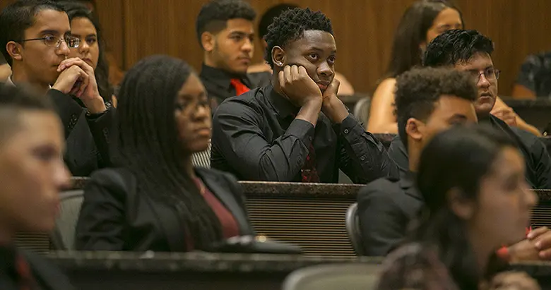 Students graduating from the Rutgers B-STAR program in 2016.