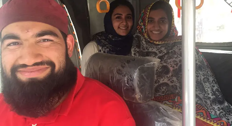 The team piloted the Roshni Rides transportation company in Pakistan during the summer.