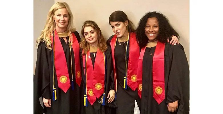 MACCY in Governmental Accounting Scarlett Ladies from LEFT Dr. Catherine R. Sykes, Ms. Mehru Syed, Ms. Jess Lugo, and Ms. Noemi Contreras-Woods.