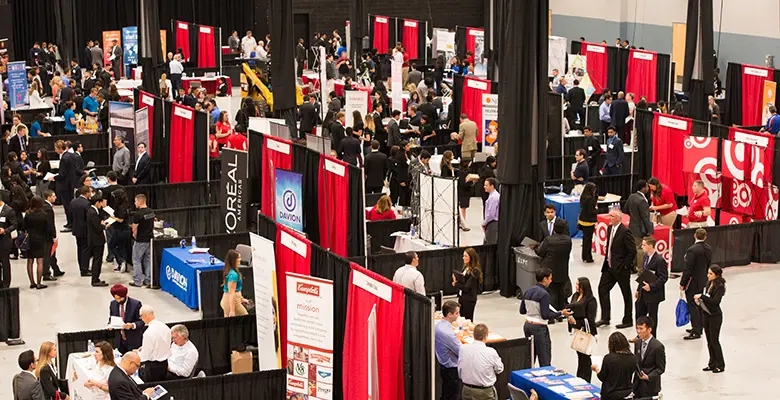 Rutgers supply chain management students have an opportunity to meet representatives of dozens of companies at an annual career expo.