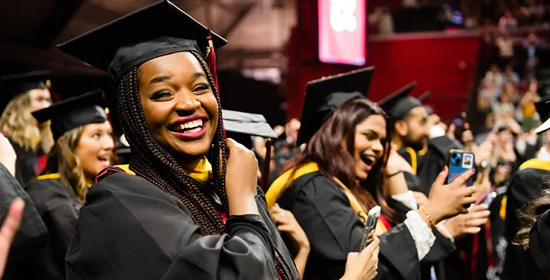 Rutgers Business School's Class of 2023 celebrates the official announcement of their graduation.