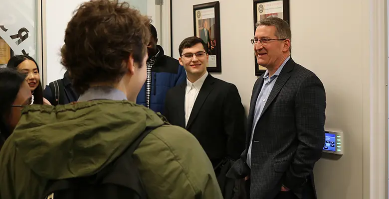 “Take advantage of opportunities,” Mendola told students.