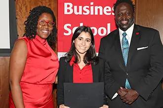 b star student winning a award