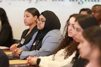 students listening to lecture
