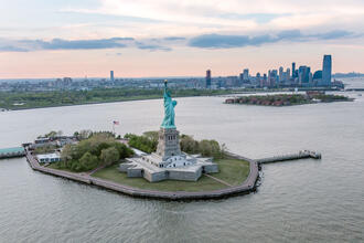 view of statue of liberty