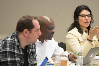 People attending a seminar