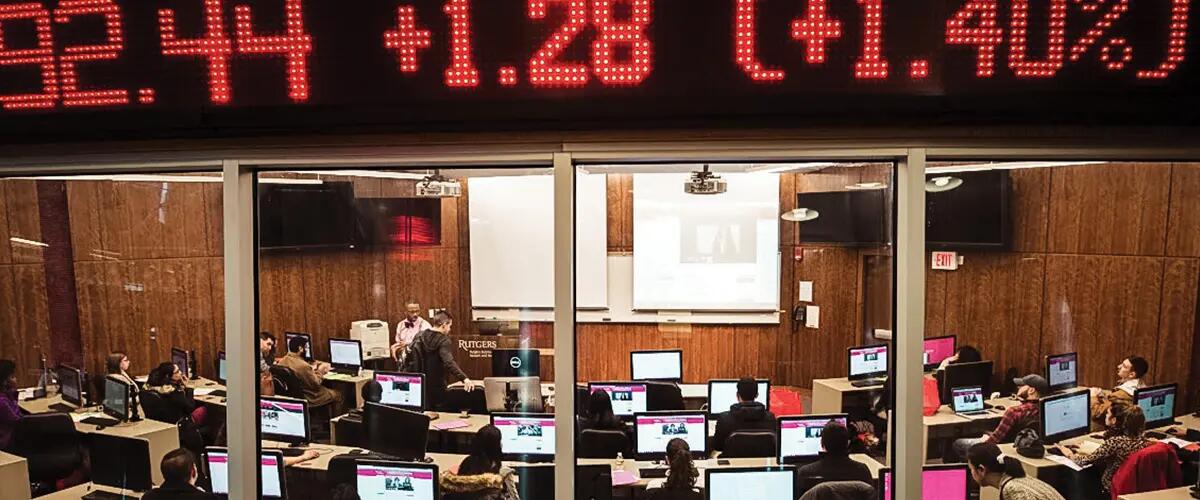 Rutgers Business School Trading Room