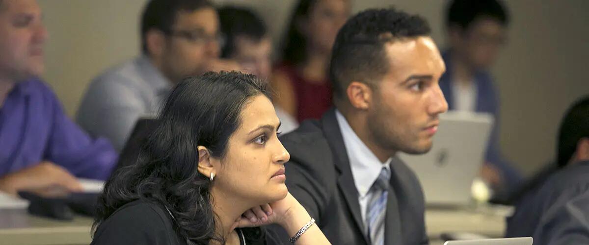 Students focused during class