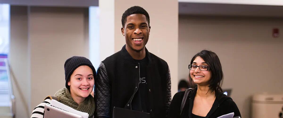 Students on the Newark Campus