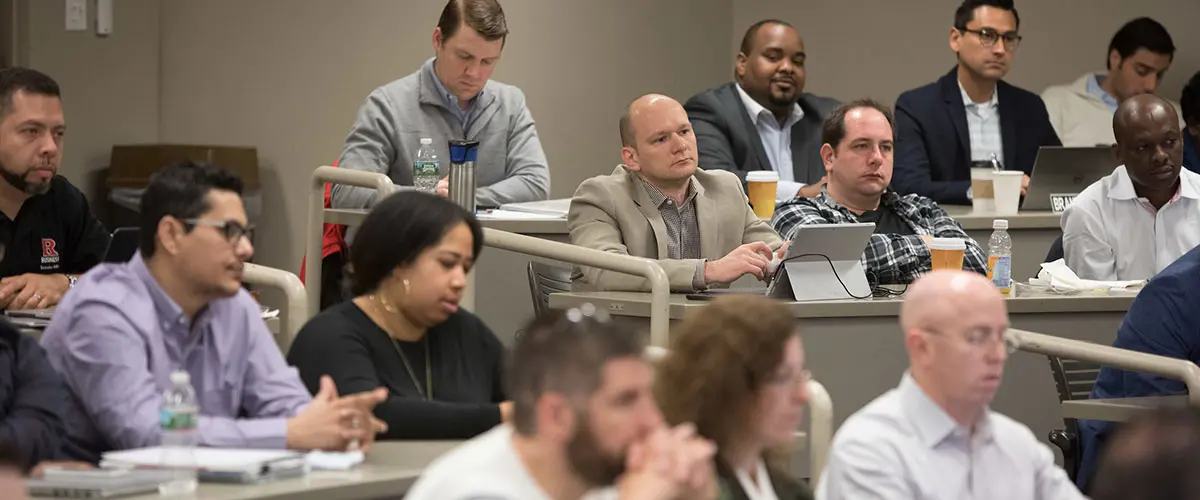 EMBA students in Saturday class.