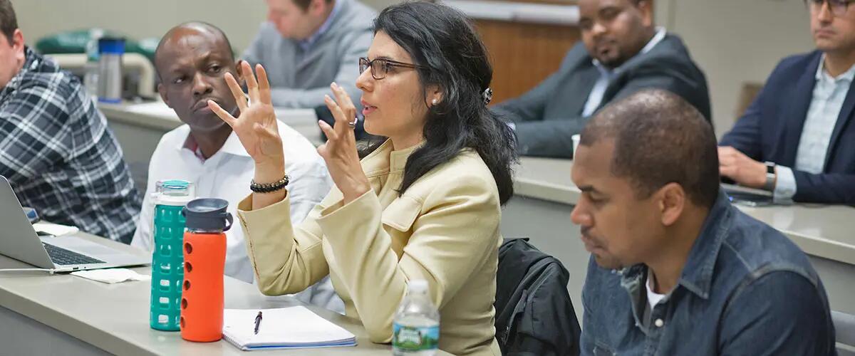 emba students in class
