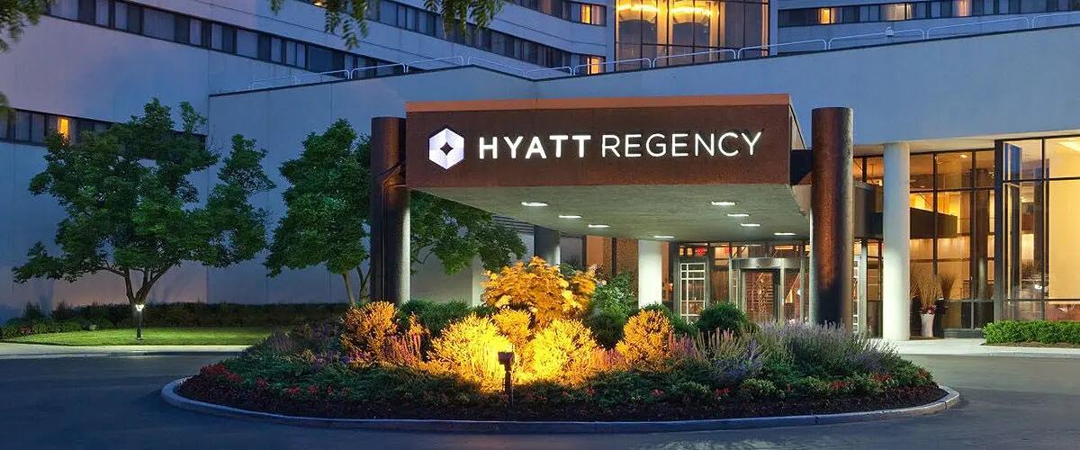 The Hyatt Regency hotel in New Brunswick