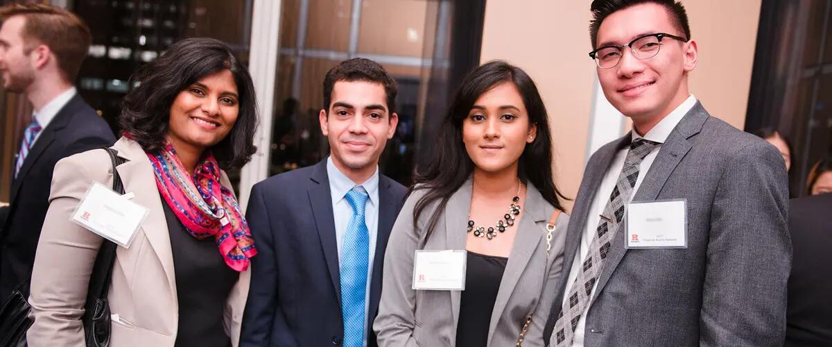 RBS mentorship program students at event.
