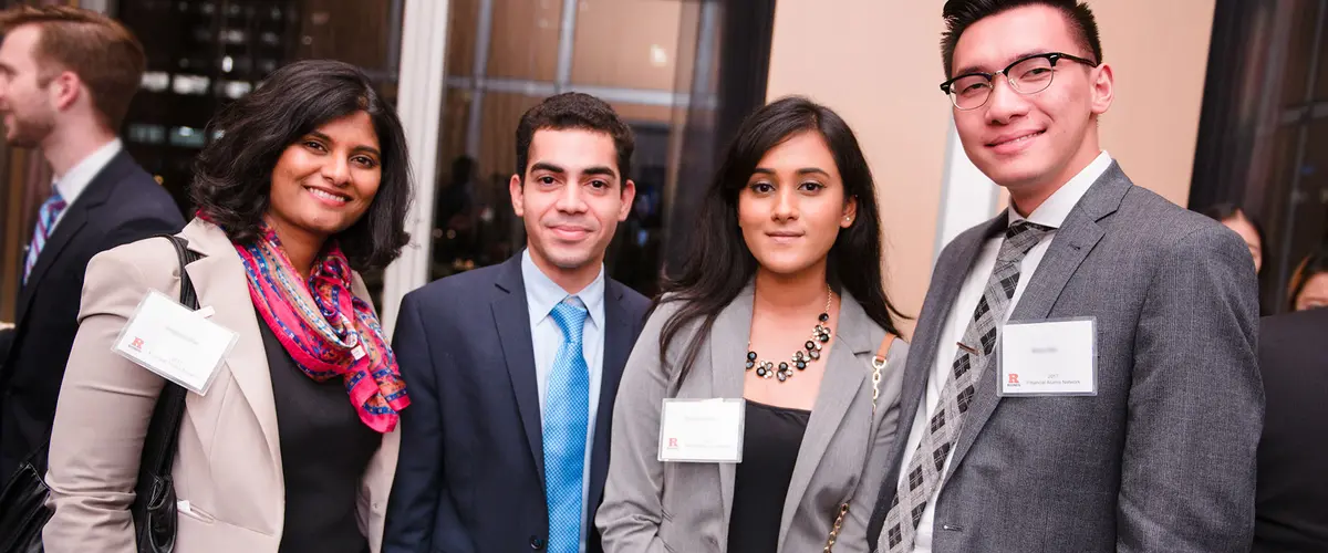 RBS mentorship program students at event.