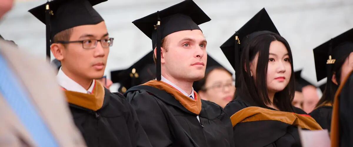 Students at graduation