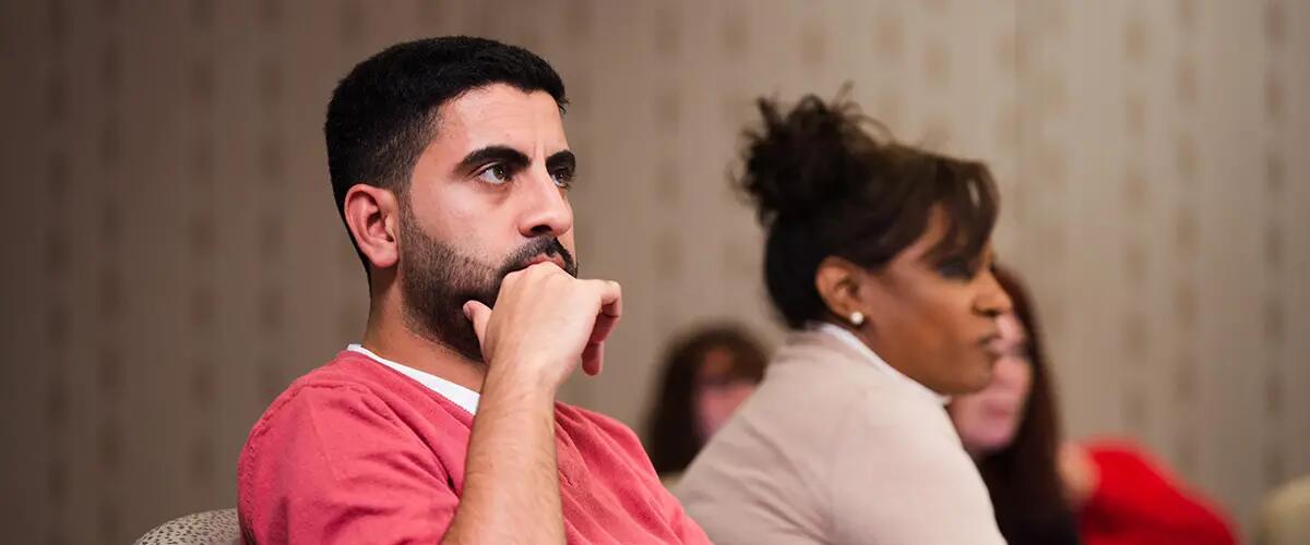 Students listening to a lecture